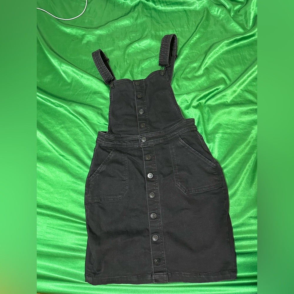 Fashion Nova ‘Always Amy Denim Skirtall’ Size S Black